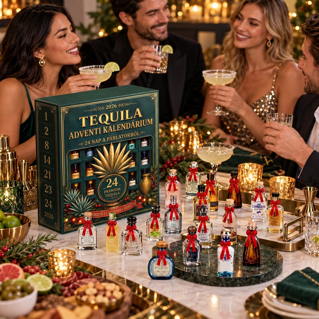 đđș 24 napos, miniatƱr tequilĂĄs ĂŒvegcsĂ©ket rejtĆ adventi meglepetĂ©sdoboz â ĂŒnnepi dekorĂĄciĂł, bĂĄrpult-dĂsz, ajĂĄndĂ©k gyƱjtĆknek Ă©s csalĂĄdi visszaszĂĄmlĂĄlĂĄs