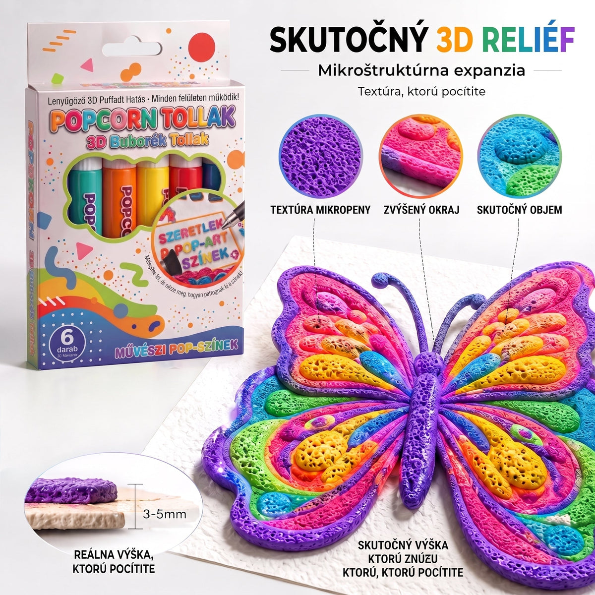 Ma 50% kedvezménnyel 🔥 | PKNEW® 3D dombornyomó művészeti toll🍇 – változtassa a hétköznapi rajzokat lenyűgöző térbeli alkotásokká 🎨