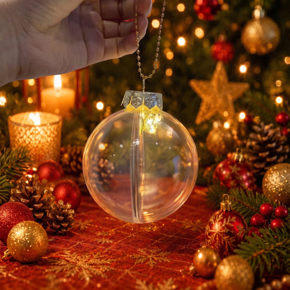 🎄 Ragyogó Karácsonyi Mesedísz🍈 – Világító Miniatűr Ünnepi Jelenet Meleg LED Fénnyel✨